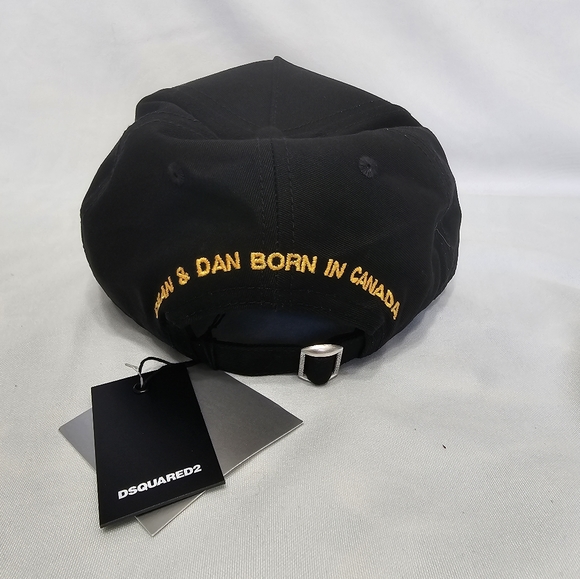 Dsquared2 Canadian Flag Icon Baseball Cap Baseball Hat Black - Picture 4 of 7